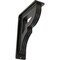Ekena Millwork Bradford Wrought Iron Bracket, (Triple center brace), Antiqued Pewter 2"W x 5 1/2"D x 8"H BKTM02X05X08TBRAPW - alternate 1